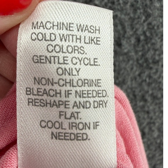 J Jill Wearever Pink  3/4 Sleeve Crossover Hem Tunic Top Large Stretch Capsule - Picture 5 of 7